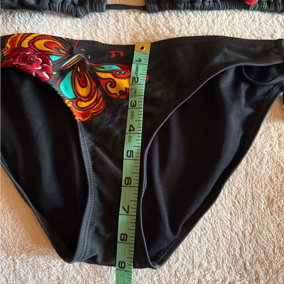 Target Black Bikini with Butterfly and Skull Design - Picture 12 of 14
